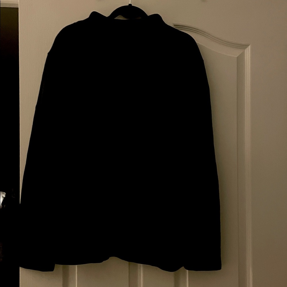 Classic Black Zip-Up Sweater for Men
Length 28” -sleeves 25”
